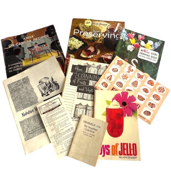 Vintage Cookbook Collection: Canning Preserving & Recipes Joys of Jello bundle - Picture 2 of 10